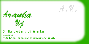 aranka uj business card